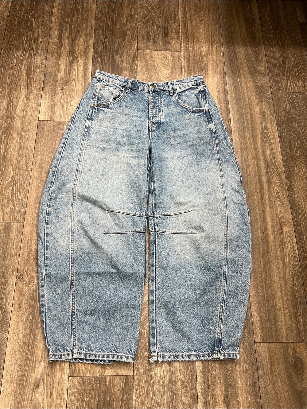 Free People Mid Rise Barrel - Lucky You